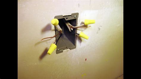 electrical box that mounts to drywall|drywall mounted electrical box wings.